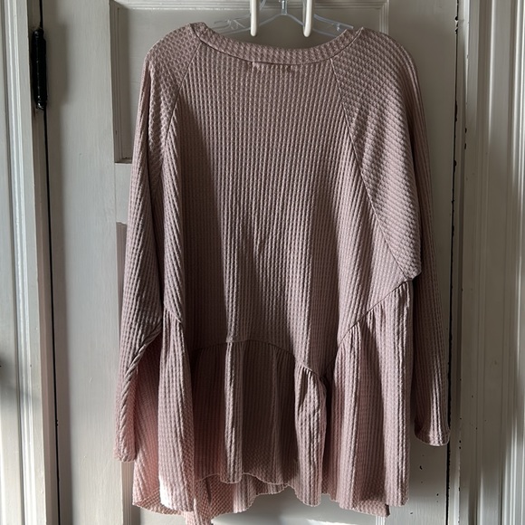 Long sleeve Thermal Babydoll Top - 2X - new with tags - Picture 5 of 8